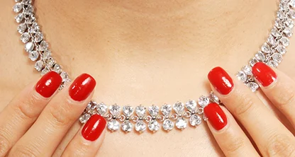 Collar de diamantes y su historia.